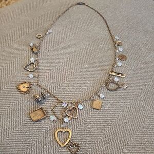 Vintage Charm Necklace with Beaded Accents
